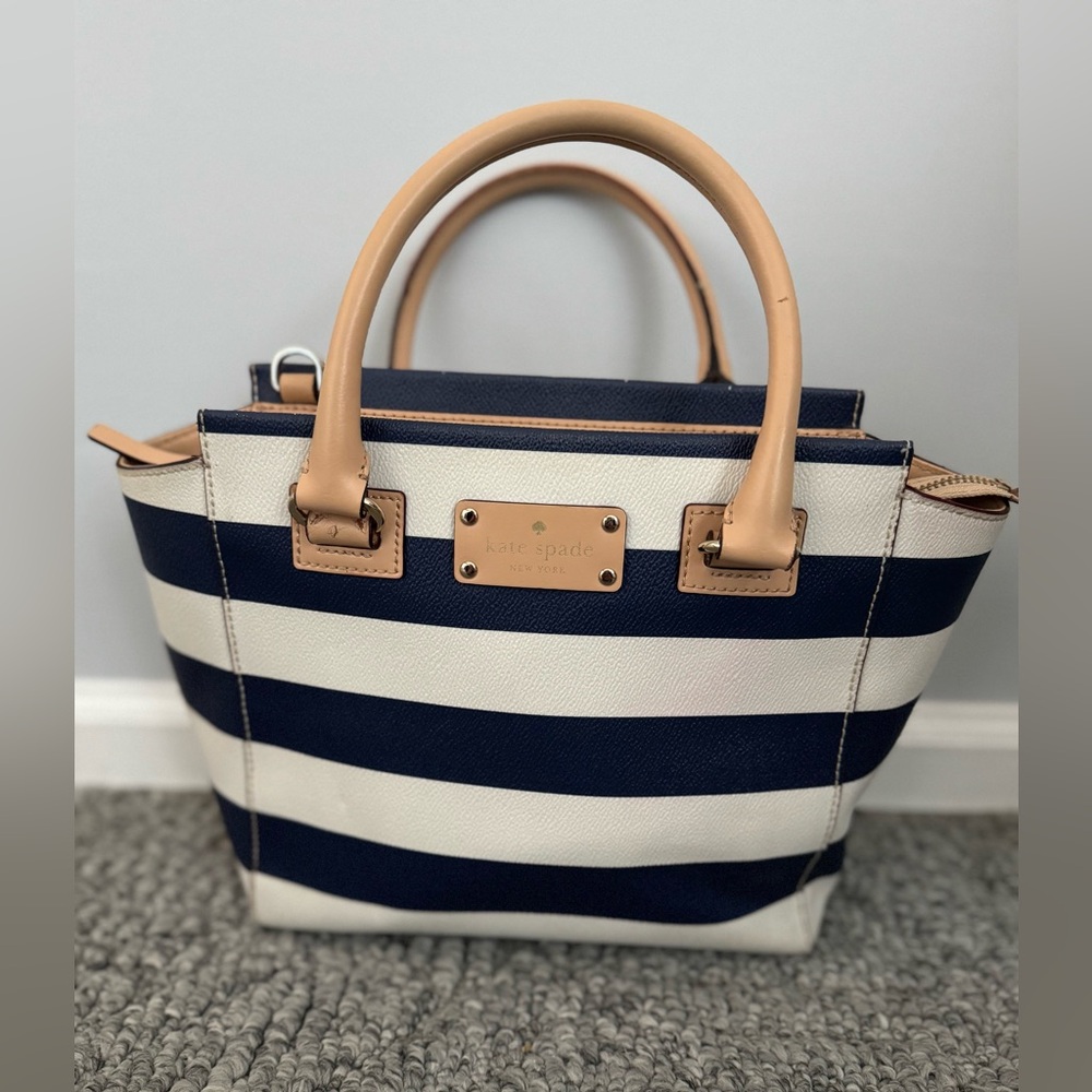 Kate Spade Blue and White Purse